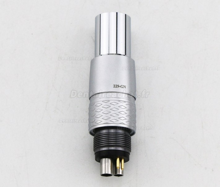 YUSENDENT® CX229-GN raccord rapide turbine dentaire avec lumière (compatible avec NSK)